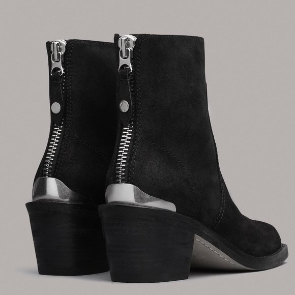 rag & bone Shoes - NEW Rag & Bone Black Bristol Ankle Suede Boots - 37 EU, 7 US